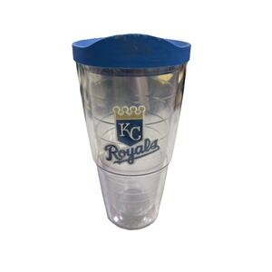 Kansas City Royals Clear Tervis Mug Blue Lid